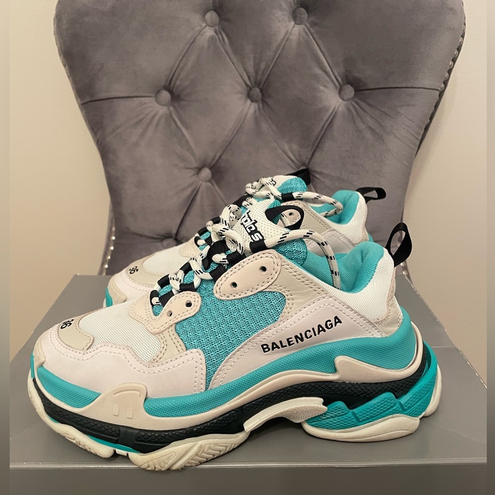 Balenciaga woman’s Triple S sneakers.